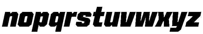 Cutmark Extra Bold Italic Font LOWERCASE