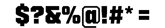 Cutmark Extra Bold Font OTHER CHARS
