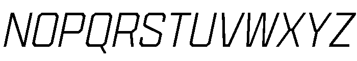 Cutmark Extra Light Italic Font UPPERCASE