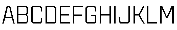 Cutmark Extra Light Font UPPERCASE