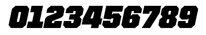 Cutmark Heavy Italic Font OTHER CHARS