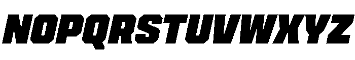 Cutmark Heavy Italic Font UPPERCASE