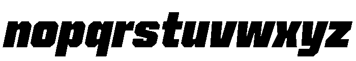 Cutmark Heavy Italic Font LOWERCASE