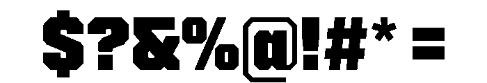 Cutmark Heavy Font OTHER CHARS