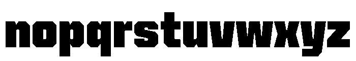 Cutmark Heavy Font LOWERCASE