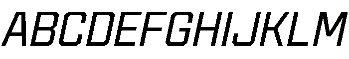 Cutmark Light Italic Font UPPERCASE