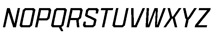Cutmark Light Italic Font UPPERCASE