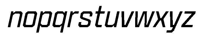 Cutmark Light Italic Font LOWERCASE