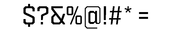 Cutmark Light Font OTHER CHARS