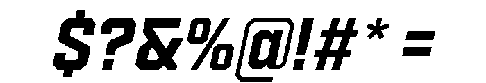 Cutmark Medium Italic Font OTHER CHARS