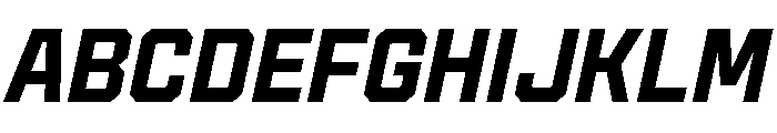 Cutmark Medium Italic Font UPPERCASE
