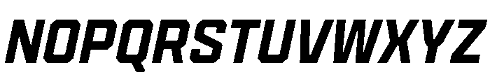 Cutmark Medium Italic Font UPPERCASE