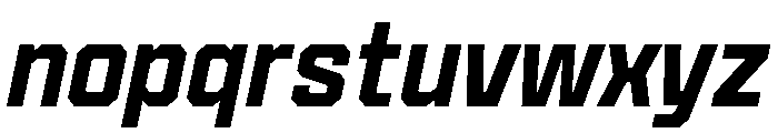 Cutmark Medium Italic Font LOWERCASE