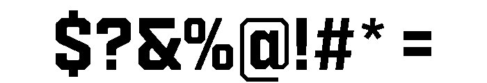 Cutmark Medium Font OTHER CHARS