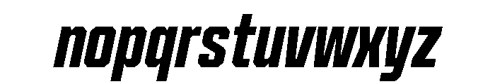 Cutmark Narrow Bold Italic Font LOWERCASE