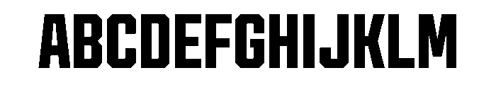 Cutmark Narrow Bold Font UPPERCASE