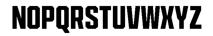 Cutmark Narrow Bold Font UPPERCASE