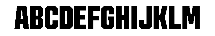 Cutmark Narrow Extra Bold Font UPPERCASE