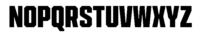 Cutmark Narrow Extra Bold Font UPPERCASE