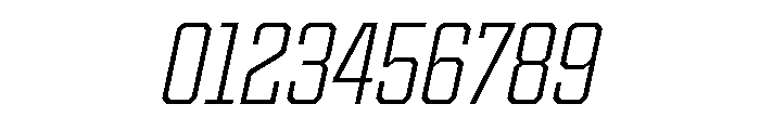 Cutmark Narrow Extra Light Italic Font OTHER CHARS