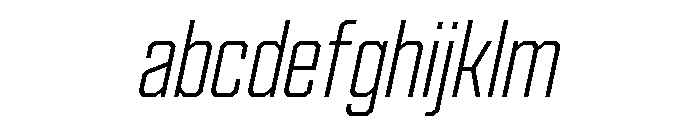 Cutmark Narrow Extra Light Italic FONT