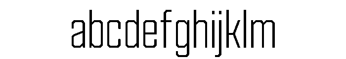 Cutmark Narrow Extra Light FONT
