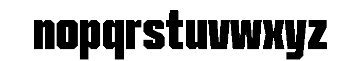 Cutmark Narrow Heavy Font LOWERCASE