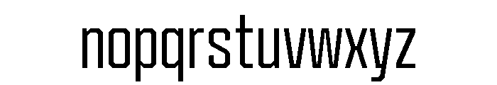 Cutmark Narrow Light Font LOWERCASE