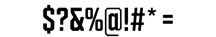 Cutmark Narrow Medium Font OTHER CHARS