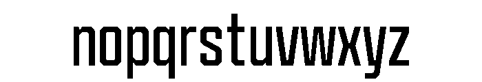 Cutmark Narrow Regular Font LOWERCASE