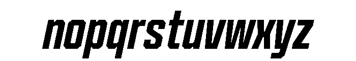 Cutmark Narrow Semi Bold Italic Font LOWERCASE