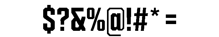 Cutmark Narrow Semi Bold Font OTHER CHARS