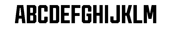 Cutmark Narrow Semi Bold Font UPPERCASE