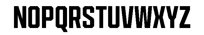 Cutmark Narrow Semi Bold Font UPPERCASE