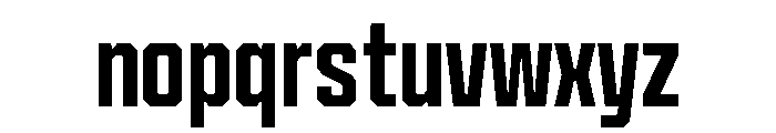Cutmark Narrow Semi Bold Font LOWERCASE