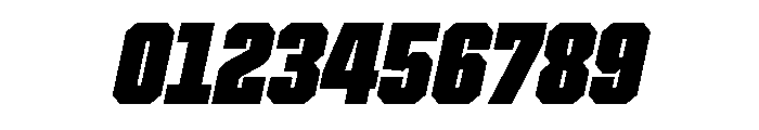 Cutmark Narrow Super Italic Font OTHER CHARS