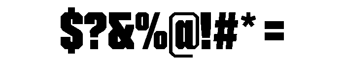 Cutmark Narrow Super Font OTHER CHARS
