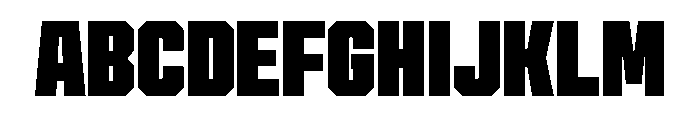 Cutmark Narrow Super Font UPPERCASE