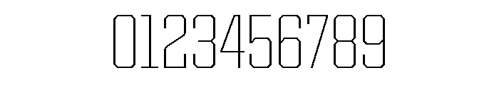 Cutmark Narrow Thin Font OTHER CHARS
