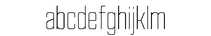Cutmark Narrow Thin FONT
