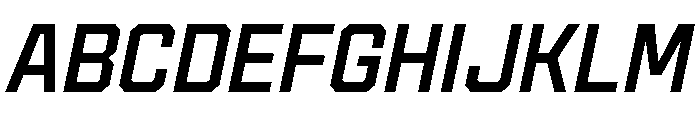 Cutmark Regular Italic Font UPPERCASE