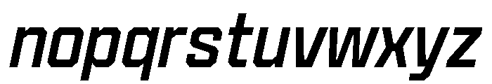 Cutmark Regular Italic Font LOWERCASE