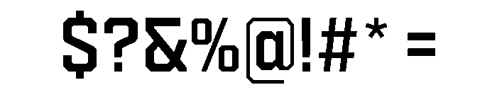 Cutmark Regular Font OTHER CHARS