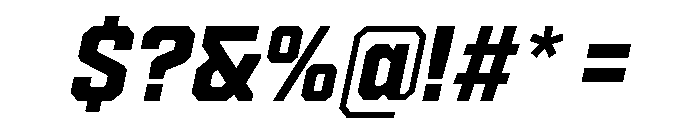 Cutmark Semi Bold Italic Font OTHER CHARS