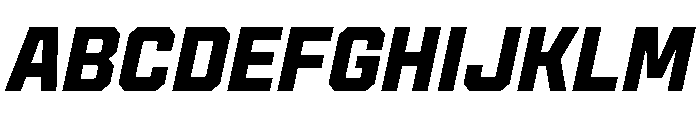 Cutmark Semi Bold Italic Font UPPERCASE