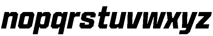 Cutmark Semi Bold Italic Font LOWERCASE