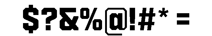 Cutmark Semi Bold Font OTHER CHARS