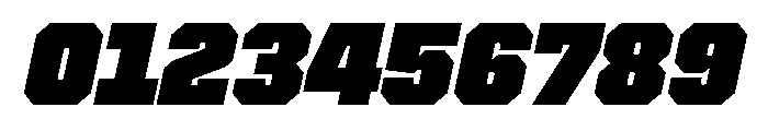 Cutmark Super Italic Font OTHER CHARS