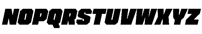 Cutmark Super Italic Font UPPERCASE