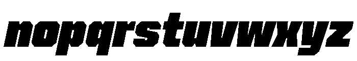 Cutmark Super Italic Font LOWERCASE